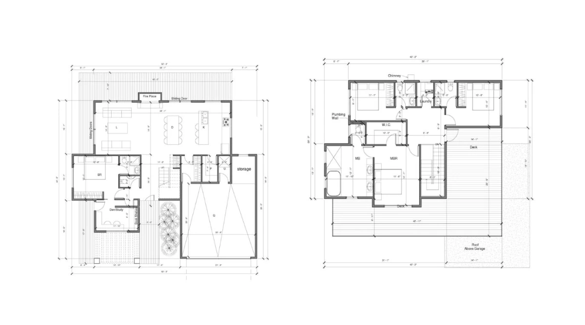 Floor plans of the Alina